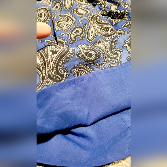 Beautiful Banana Republic Blue Paisley Shirt Dress size 4 - Picture 11 of 14
